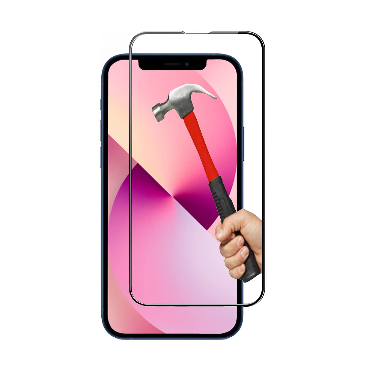 KP TECHNOLOGY iPhone 13 Mini Tempered Glass, iPhone 13 Mini Screen Protector with 9H Hardness Scratch resistant Shatterproof [Full Coverage] Glass Protector for iPhone 13 Mini 5.4" (Black)