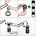 InnoGear Microphone Shock Mount with Pop Filter and Screw Adapter, Adjustable Anti Vibration Suspension Microphone Shock Mount Holder Clip for Diameter of 1.85-2.08inch (47-53mm) Microphones