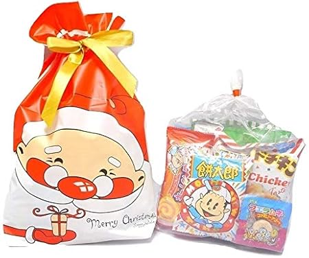 Amazon Co Jp クリスマス サンタ柄 駄菓子 詰め合わせmサイズ プレゼント 配布 イベント 子ども会 おもちゃ