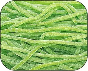 Green Apple Sour Licorice Straws Candy 1 Pound Bag
