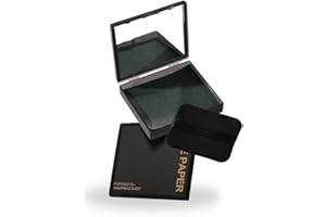 SYNTHORA Oil Blotting Papers for Face, 100 Sheets Oil Absorbing Blotting Paper with Mirror & Puff, Linen Fiber Shine Control 