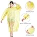 Newbyinn Disposable Rain Ponchos for Adults Assorted Colors, 5 Pack