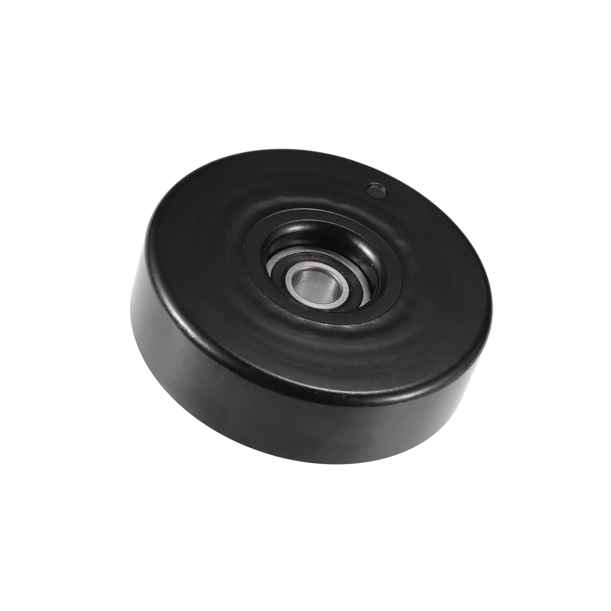 Photo 1 of Motoforti Drive Belt Tensioner Assembly Accessory Idler Pulley Tightener Pulley No.1112000070 for Mercedes-Benz SLK 230 1998-2004 Black Metal Long-lasting