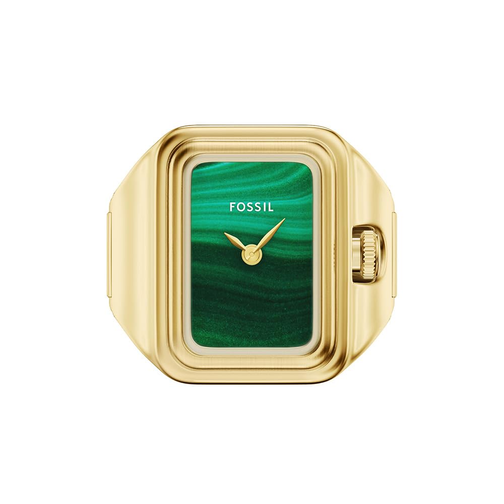 Fossil Women's Raquel Watch Ring Two-Hand Gold-Tone Stainless Steel Watch (Model: ES5448) Image