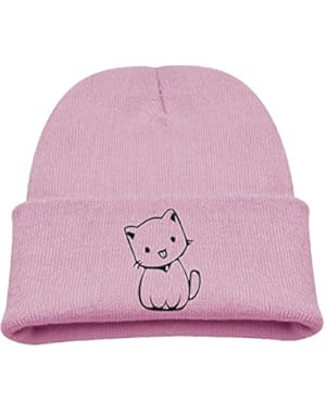 Cat With Tongue Out Cartoon Infant Winter Cap Cute Knit Beanie Skull Hat