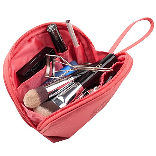 EN'DA Small Makeup Bags for Purse Travel Makeup Pouch Mini Cute Cosmetic Bag for Women Girls (Watermelon red) 4 EN'DA Small Makeup Bags for Purse Travel Makeup Pouch Mini Cute Cosmetic Bag for Women Girls (Watermelon red)