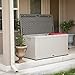 LIFETIME 60186 Heavy-Duty Outdoor Storage Deck Box, 116 Gallon, Desert Sand/Brown