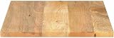 vidaXL Solid Mango Wood Dining Table Top 90x70cm Rectangular Rustic Brown view 7