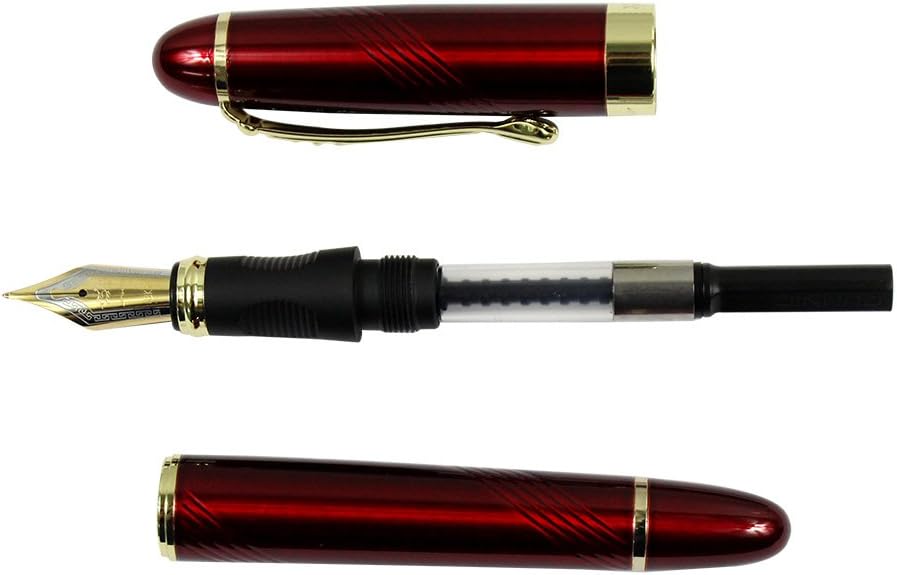 Gullor X450 Deep Blue and Gold Twist Fountain Pen dark red, Blue,Gold,Red - Image 5