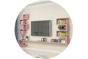 Wall Mounted Cube Shelf, Horizontal Bookshelf with Multiple Compartments, Floating Wall Shelf for Bedroom, Living Room & Offi