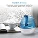 TaoTronics TT-AH009 Ultrasonic Cool Mist Humidifiers for Bedroom Baby Room, Small & Space-Saving, Whisper Quiet, BPA Free, Auto Shut-off-2L/0.5Gallon, US Plug 110V