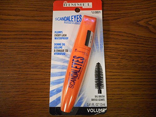 Rimmel London Scandaleyes Waterproof Mascara, 001 Black