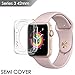 Apple watch series 3 screen protector 42mm, IOVECT iwatch 3 Case TPU SEMI-Around 0.3mm Ultra-Slim Soft High Transparency Scratch-Resistant Cover for New Apple Watch 3 Series（2017）