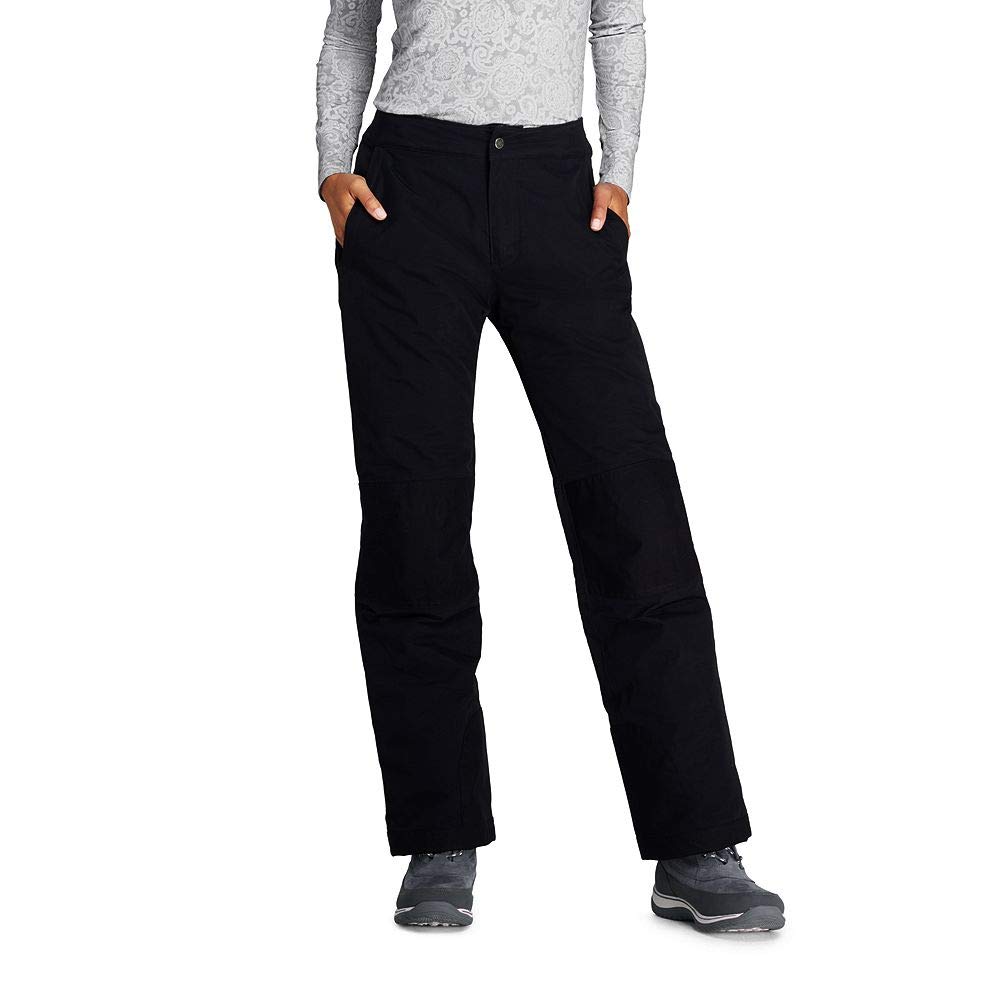 Lands' End Women's Squall Insulated Snow Pants, S, Black at Amazon ...