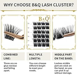 Lash Clusters D Curl 18mm DIY Lash Extensions 72