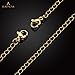BEADNOVA Stainless Steel Necklace Extender Bracelet Extender Chain Set 4pcs (3, 4, 5, 6 Inches) with 1pc Magic Clever Clasp, Gold Plated Color