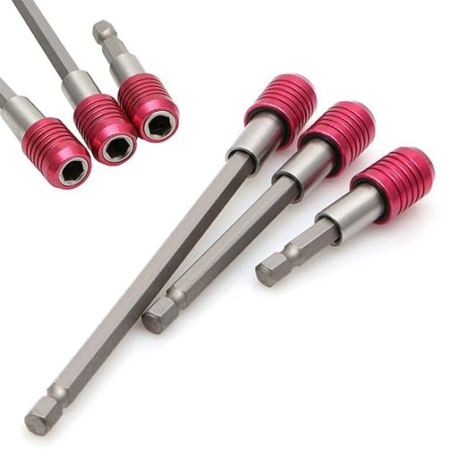 Extension Drill Bit Holder CONSTR Power Tools,3Pcs 1/4 Hex