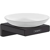 hansgrohe AddStoris Modern Soap Dish in Matte Black, 41746670
