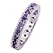 Psiroy Amethyst Birthstone Eternity Stacking Ring Wedding Band for Women (7)