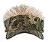 Flair Hair Men's Adjustable Velcro Visor With Hair, Mossy Oak Camo / Blonde Hair
