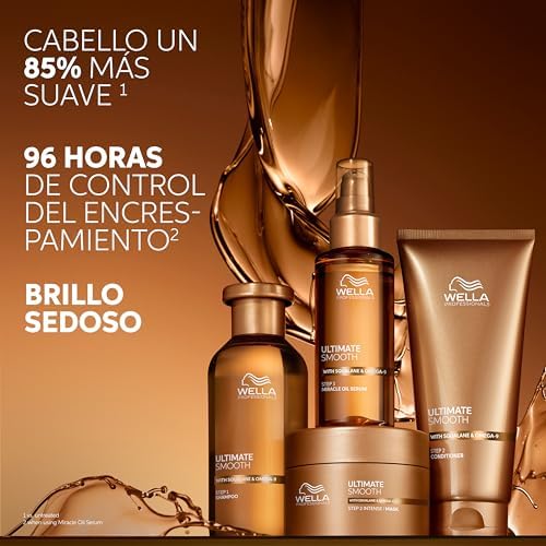 Ultimate Smooth - Champô Hidratante para o Tratamento Capilar com Escualano e Ómega 9 - Cabelo seco, opaco e com crepas (250ml)