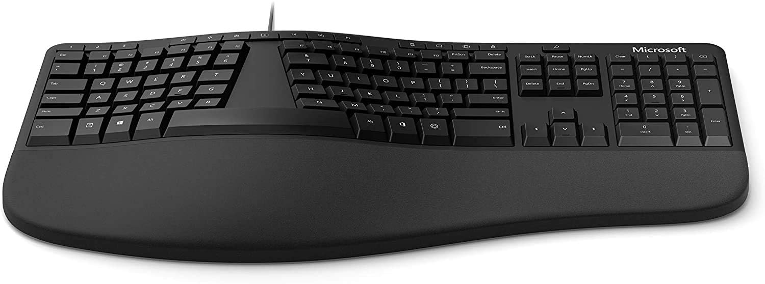 Microsoft Ergonomic Keyboard for Business - Wired - Black