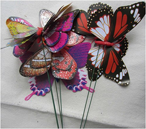 image for LeBeila Large Butterfly Stakes – Garden Yard Ornaments & Patio Déco