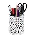 EasyPAG Metal Round Pencil Holder 2 Pack Pen Cup Holders Organizer for Desk, White