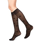 Benefeet Sox Womens Lace Knee High Socks Girls Sheer Mesh Knee High Stockings Cute Fishnet Lolita Calf Sock