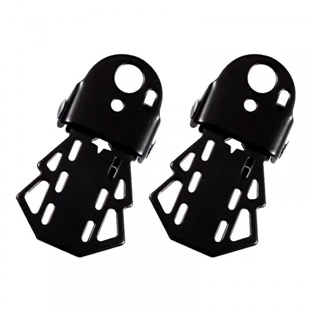 MiOYOOW 1 Pair Bike Rear Pedals, Bike Back Platform Pedal Folding Footrests Anti-Slip Foot Pedals Rest Plate for Mountain Bike Electric Bicycle