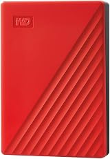 WD 4TB My Passport Portable HDD USB 3.0 Red with Backup Software