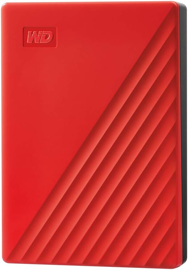 WD 4TB My Passport Portable HDD USB 3.0 Red with Backup Software