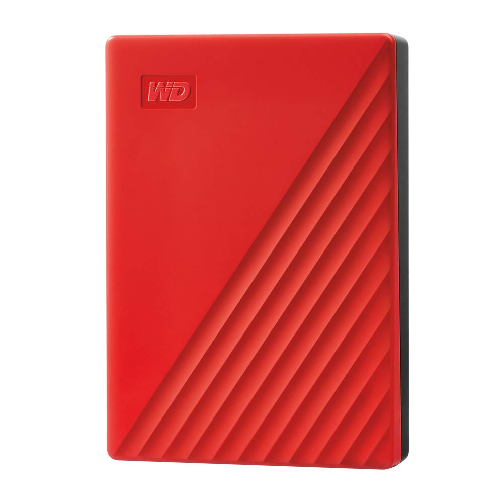 WD 4TB My Passport Portable HDD USB 3.0, with software for device management, backup and password protection, Works with PC, Xbox and Playstation, Red