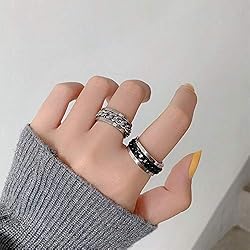 Spinner Ring For Men Women Fashion Ring Stainless