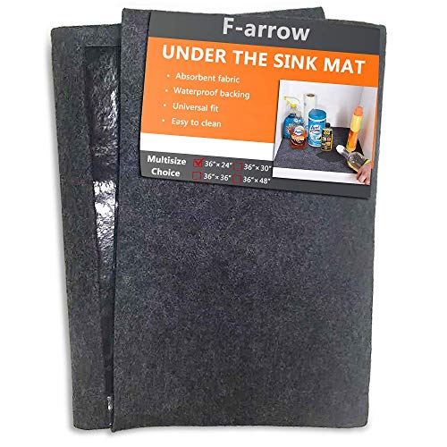 Bathroom/Kitchen Under The Sink Pad Mat Shelf Tray Drawer Liner