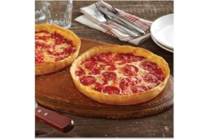 LOU MALNATI'S Lou Malnati’s Chicago Deep Dish Pizza, 2-Pack (1 Pepperoni 1 Sausage) | Handmade, Restaurant Quality