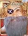 Forum Novelties Gray Faux Fake Pirate Buccaneer Old Man Beard