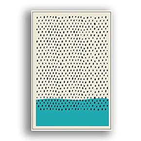 Framed Canvas Wall Art Abstract for Living Room, Bedroom Color Block Canvas Prints for Modern Home Decoration Ready to Hang - 16"x24" inches