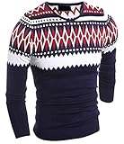 LOKOUO Fashion Men's Basic V-Neck Pullover Sweater