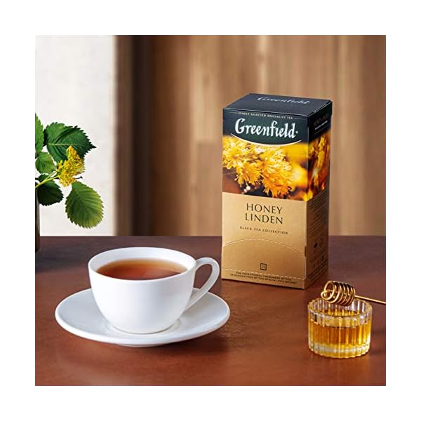 GREENFIELD HONEY LINDEN Schwarztee | Aromatisierter Tee | Schwarzer Tee mit Honiggeschmack mit Linde und Apfel | Brew… – Bild 6