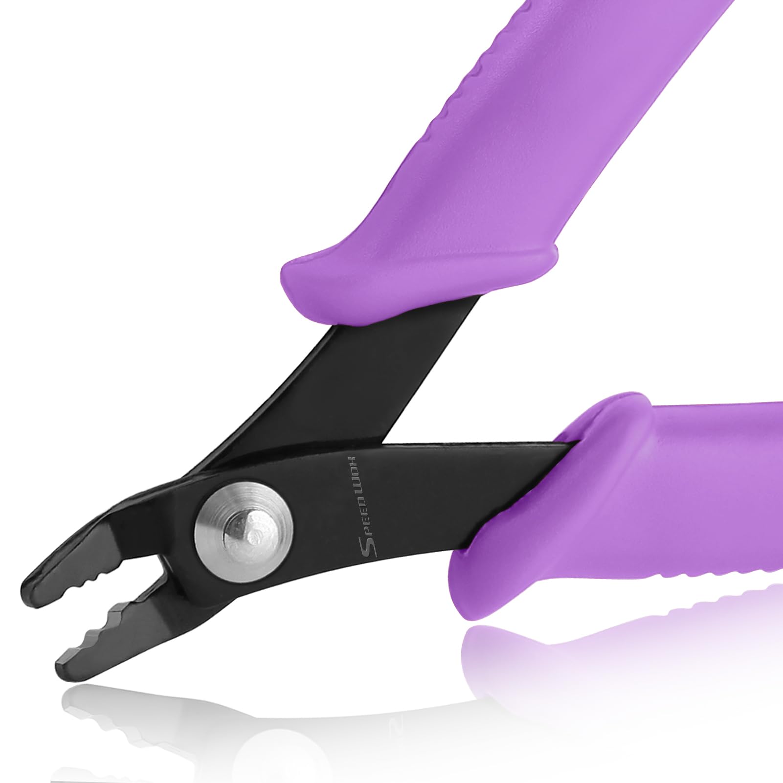 SPEEDWOX Bead Crimping Pliers Jewelry Crimper Plier for Beading Micro Tube Beads Crimper Micro Crimping Pliers Bent 2 Holes Multi Use DIY Jewelry Craft Beading Hobby for 2mm-3mm Beads and Tubes — image 1