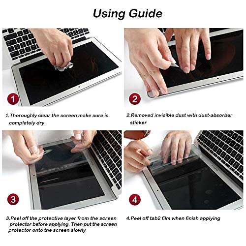 Full Protection Kit Compatible with 13 inch New MacBook Pro with Touch Bar, SourceTon Keyboard Cover, Screen Protector, Trackpad Protector, w/Free Cleaning Cloths (Model Number A1706，A1989，A2159) - Thumbnail 6