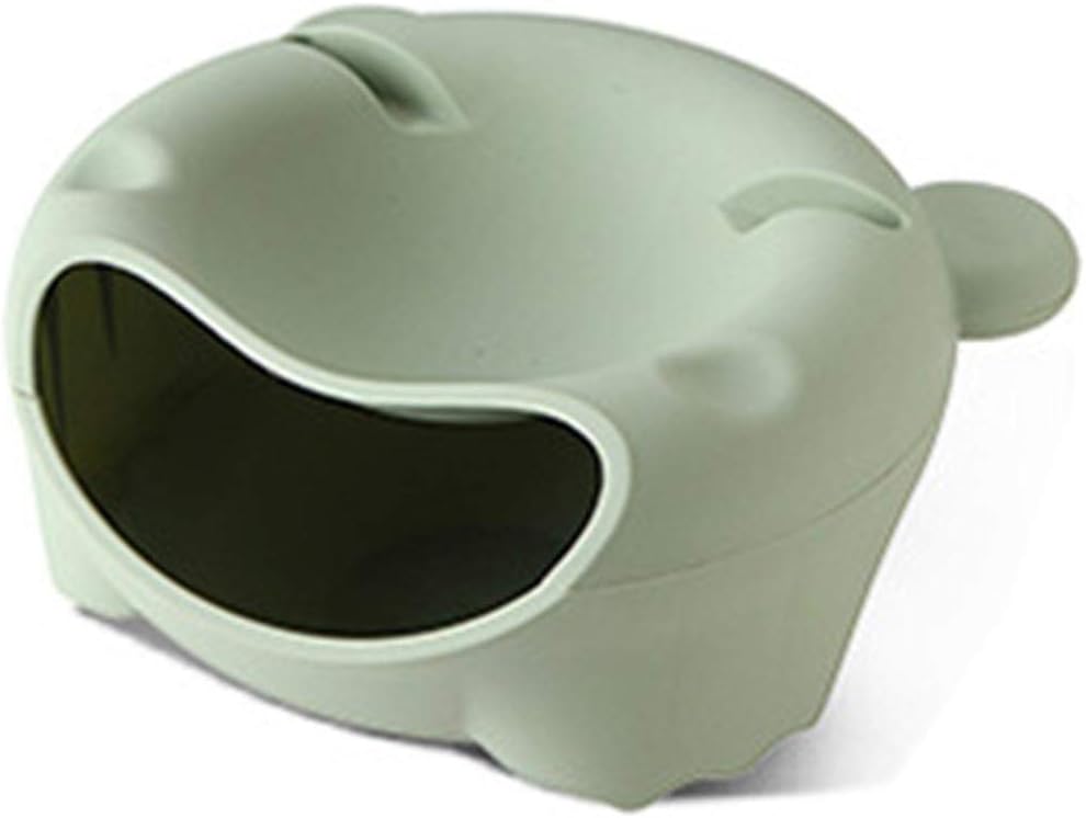 BSJY Multi-function Desktop Trash Can with Mobile Phone Slot-Green