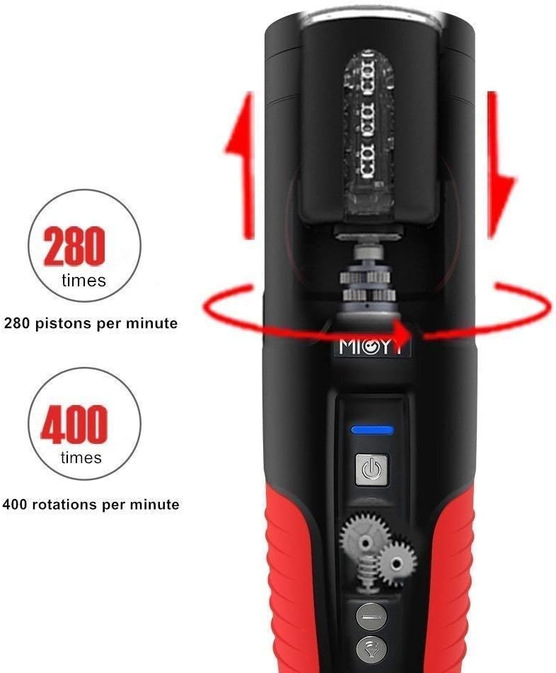 Xhh 10 Pattern Male Automatic Piston Cup Sucking 280 Times/Min and 360° Rotating Electronic Massage Cup Male's Toy