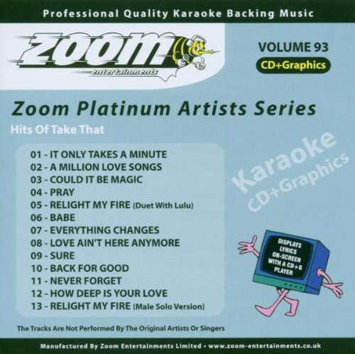 Zoom Karaoke CD+G - Platinum Artists 93: Take That