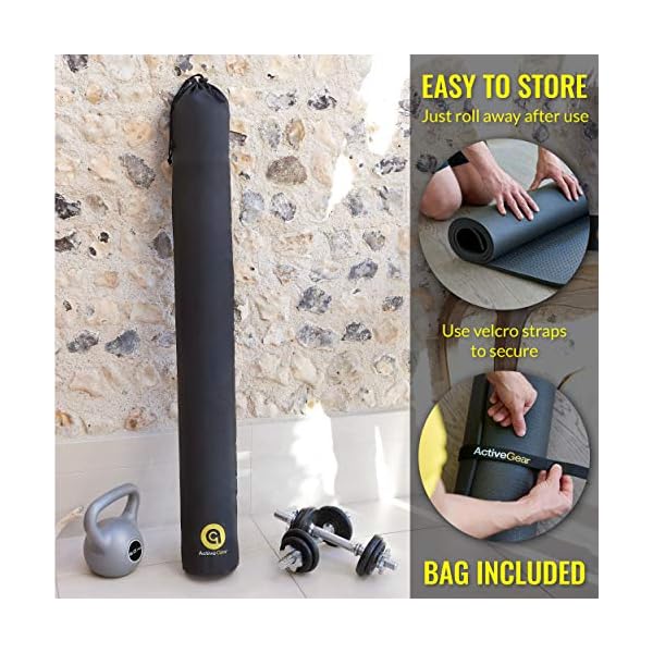 ActiveGear Large Exercise Mat for Home Workout | Workout Gym Flooring for Home Gym | Rubber Workout Mat - 6 x 4 ft - Image 6