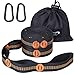 G4Free Hammock Straps-Hammock Tree Straps Set Versatile 2000+ LBS Heavy Duty Extra Strong Long with Adjustable Loops,No Stretch Polyester.Camping Hammock Accessories Include 2 Carabiners(Black-A)