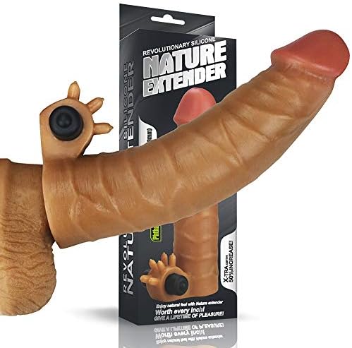 Emffss Silicone Sleeve Extender Enlargement Male Toys Extension Sleeves Liquid Silicone Reusable Condoms for Men Couple
