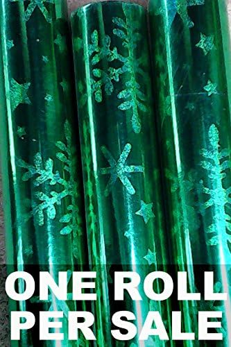 Great Wraps - Green Foil Christmas Wrapping Paper - 20 Square Feet - 8 Feet x 2.5 Feet
