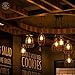 Amber Dimmable Incandescent Light Bulbs 60 Watt ST64 Style - 4 Pack Edison Bulbs, E26 | E27 Base, 2200K Warm White, 210 Lumens, Vintage Exposed Filament, 2500 Hr Lifespan, for Indoor & Outdoor Use